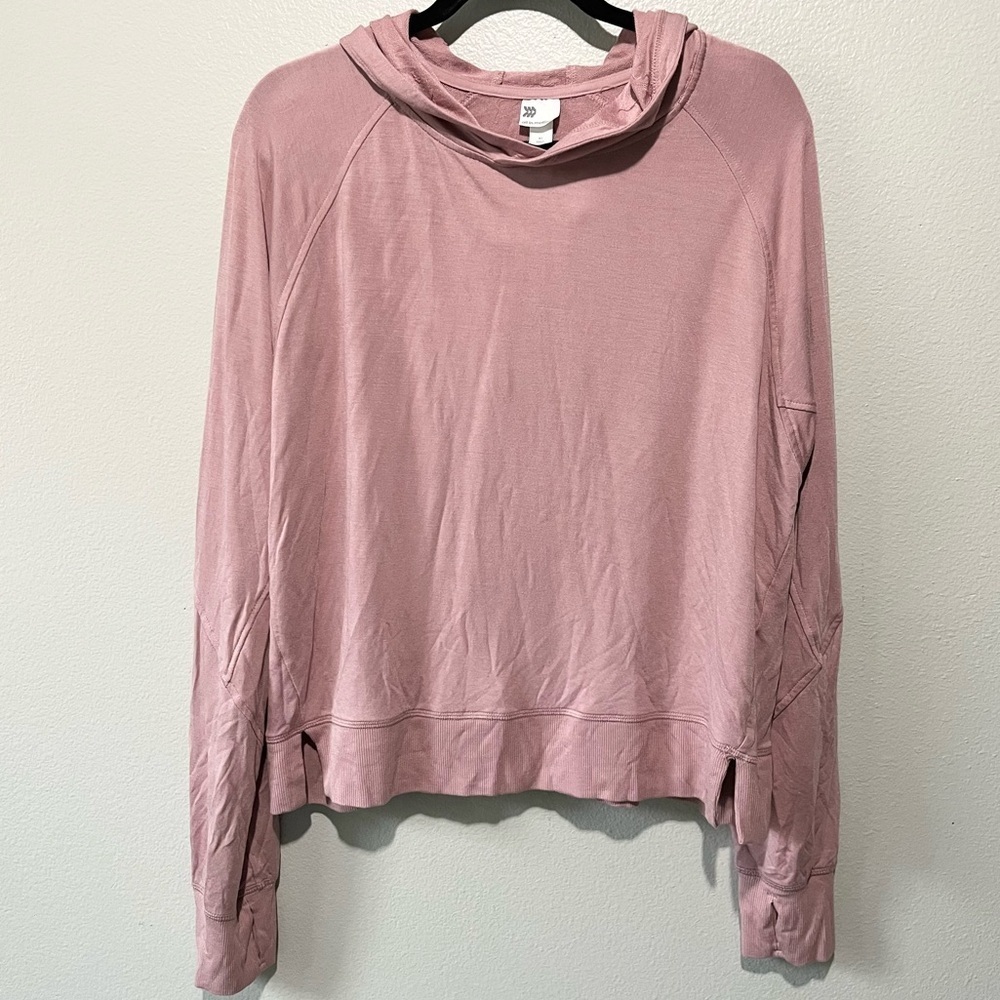 ALL IN MOTION- Light Pink Active Soft Hoodie Sweatshirt Size XL